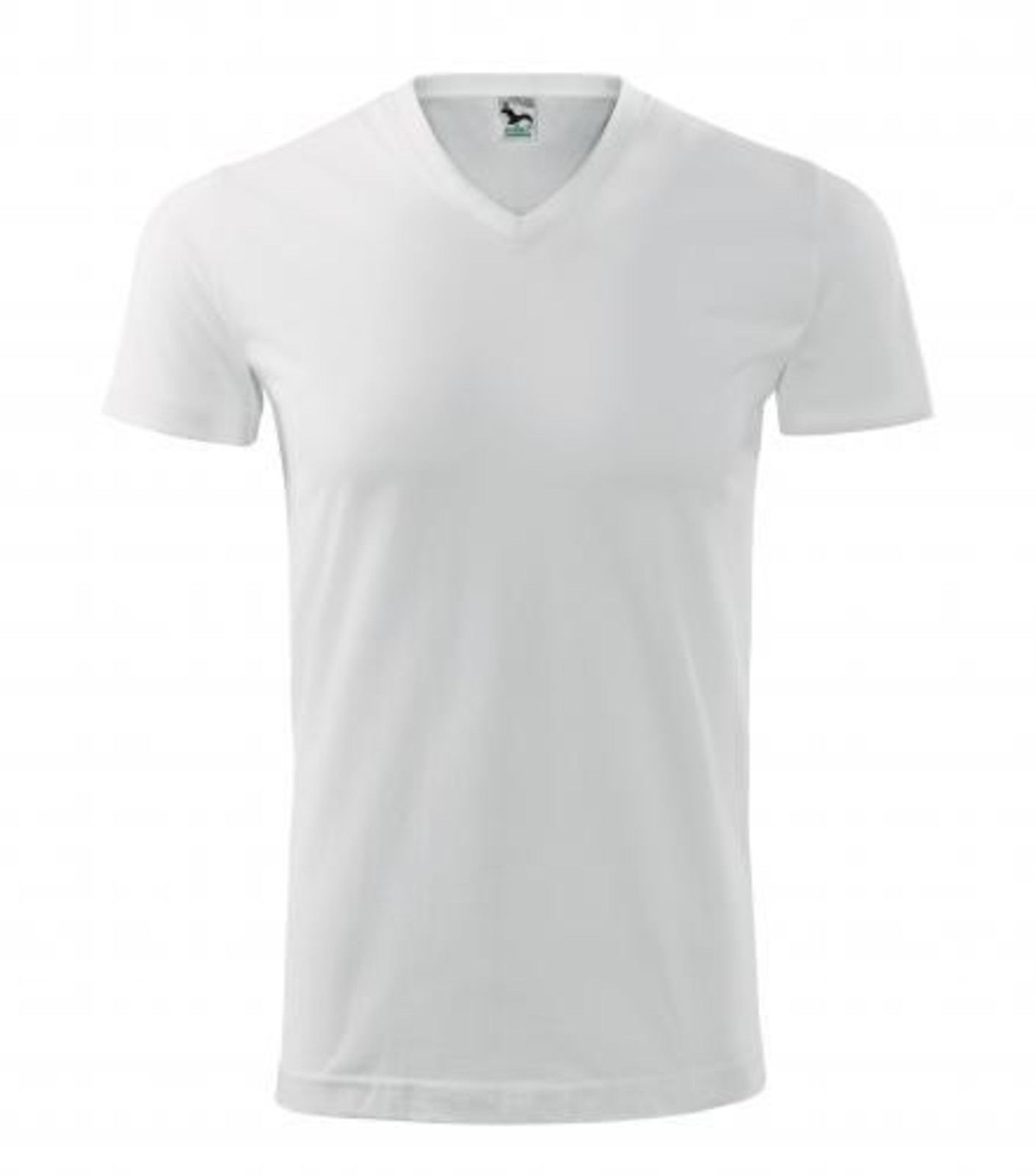 Unisex tričko s V výstrihom Adler Heavy V-Neck 111 - veľkosť: S, farba: biela
