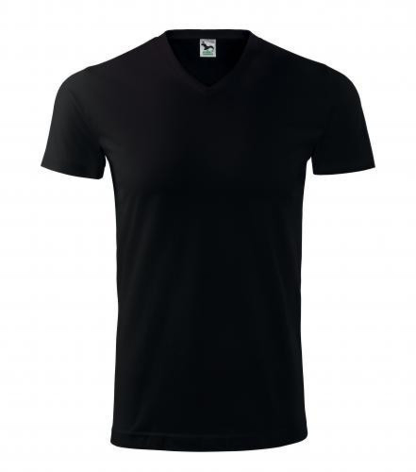 Unisex tričko s V výstrihom Adler Heavy V-Neck 111 - veľkosť: M, farba: čierna