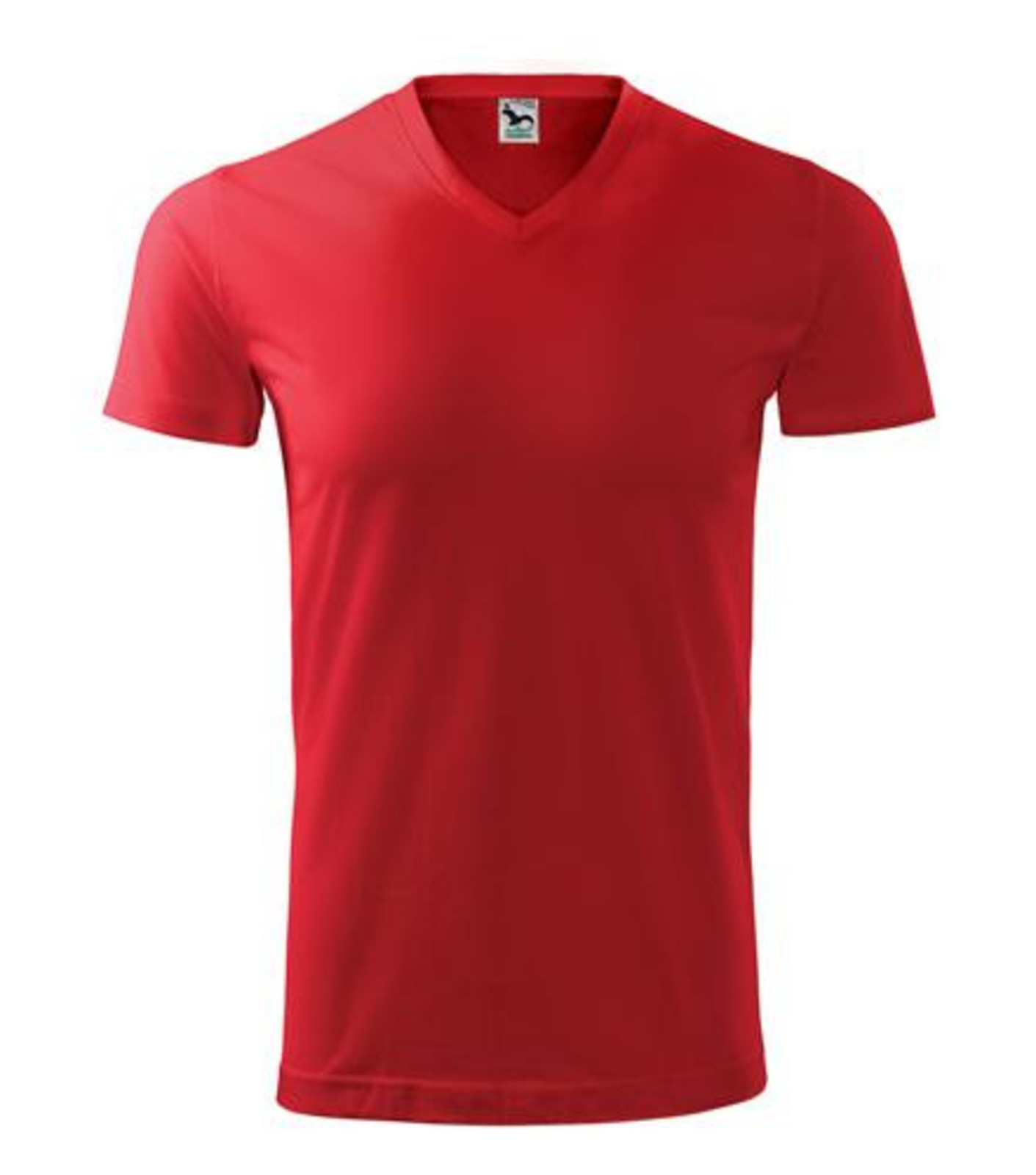 Unisex tričko s V výstrihom Adler Heavy V-Neck 111 - veľkosť: S, farba: červená