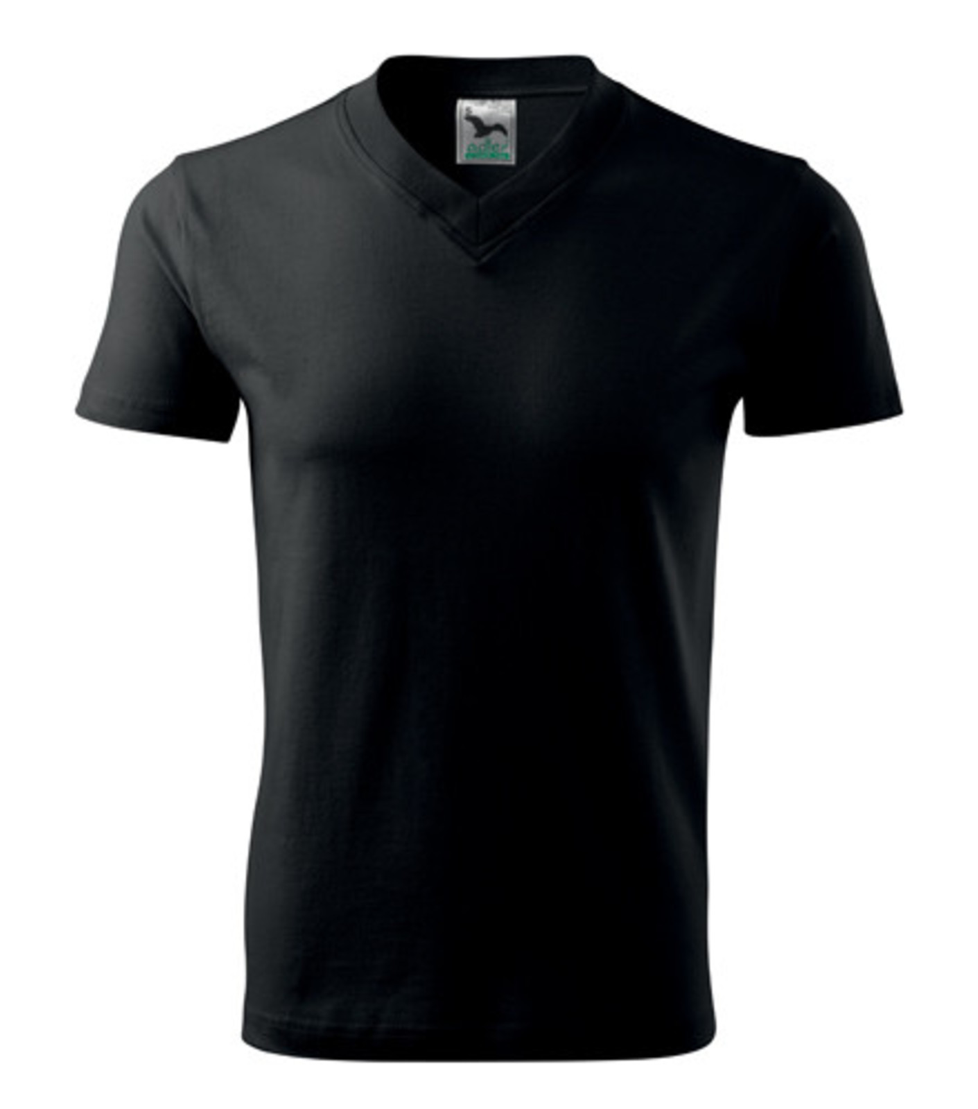 Unisex tričko s výstrihom Adler V-Neck 102 - veľkosť: 3XL, farba: čierna