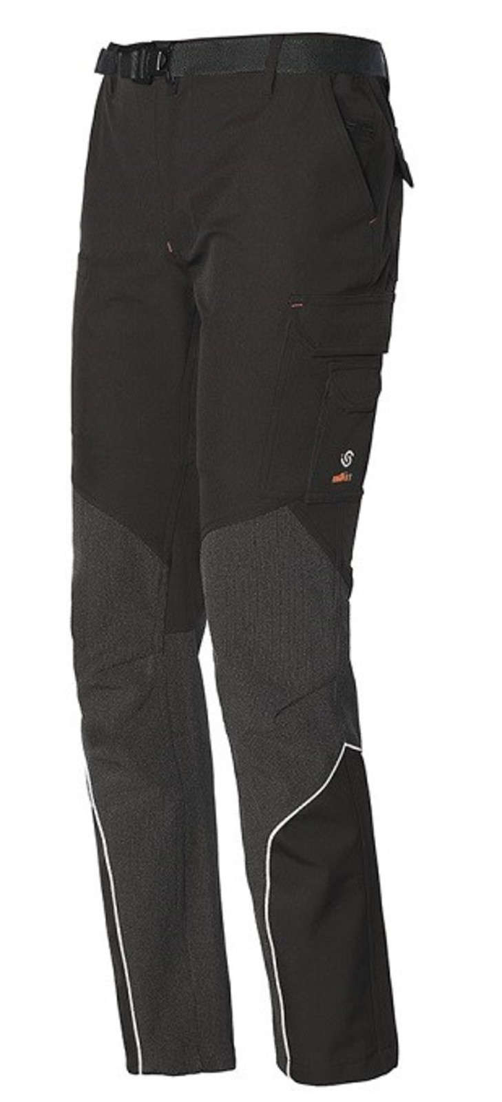 Zateplené softshellové nohavice ISSA Heavy Extreme - veľkosť: 3XL, farba: čierna