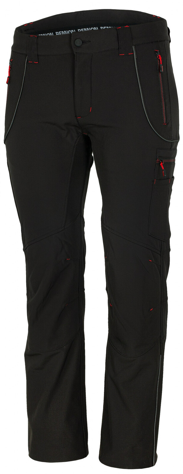 Zateplené softshellové nohavice so zvýšeným pásom Bennon Solon - veľkosť: 60, farba: čierna