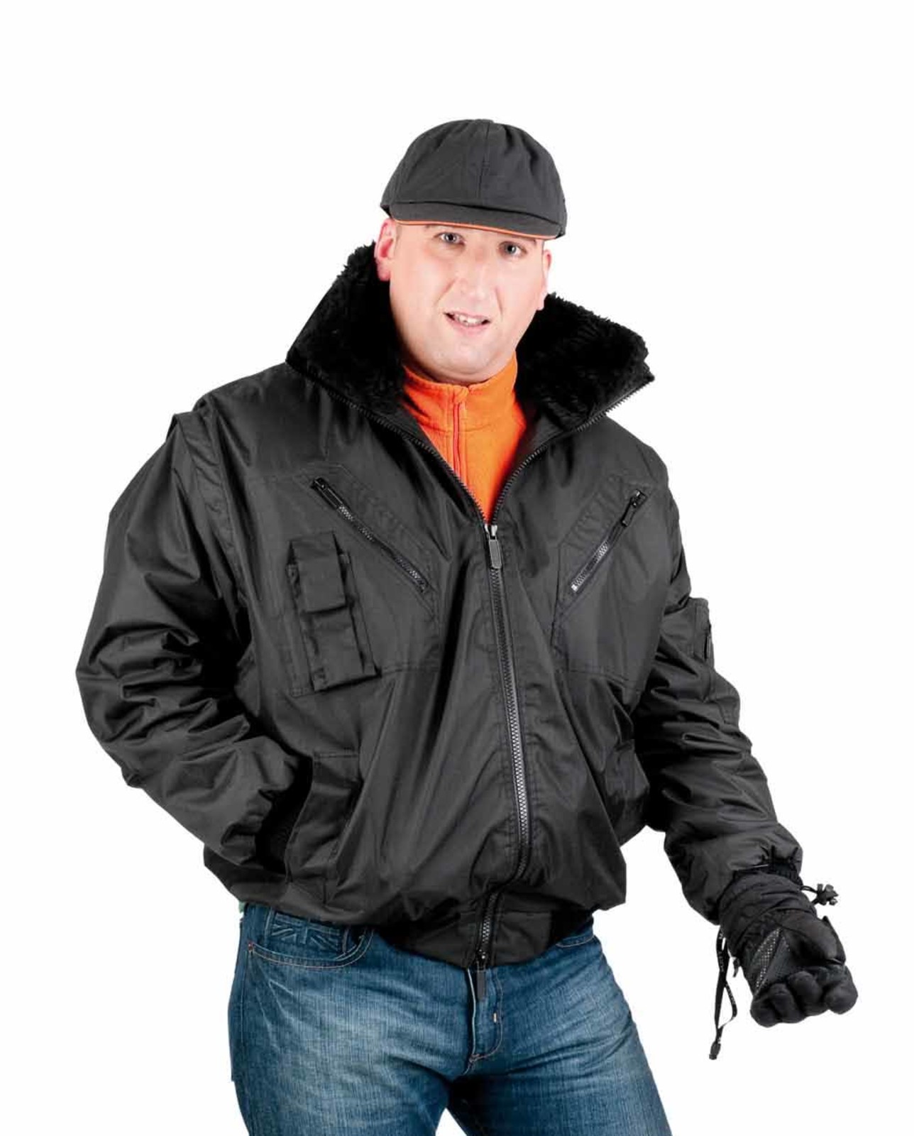 Zimná bunda a vesta Pilot 3v1 pánska - veľkosť: M, farba: čierna