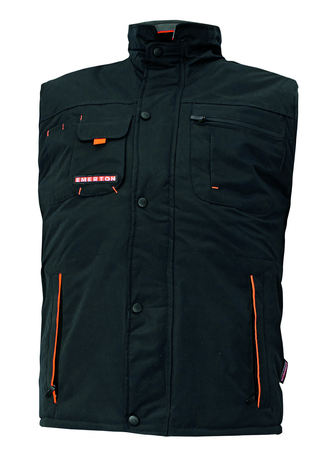 Zimná montérková vesta Emerton pánska - veľkosť: 3XL, farba: čierna