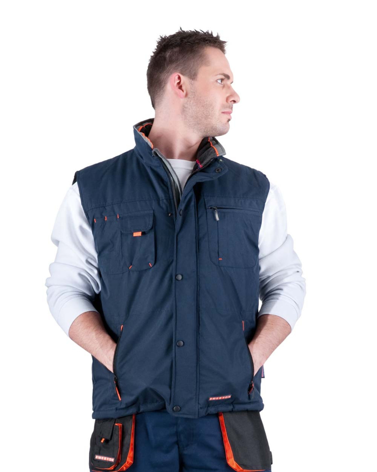 Zimná montérková vesta Emerton pánska - veľkosť: XL, farba: navy