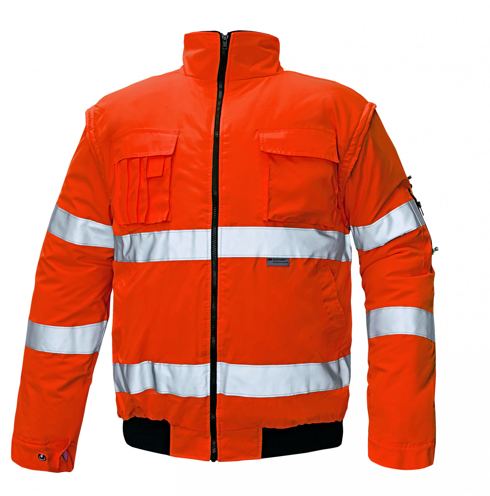 Zimná nepremokavá reflexná bunda Clovelly 2v1 - veľkosť: XS, farba: oranžová