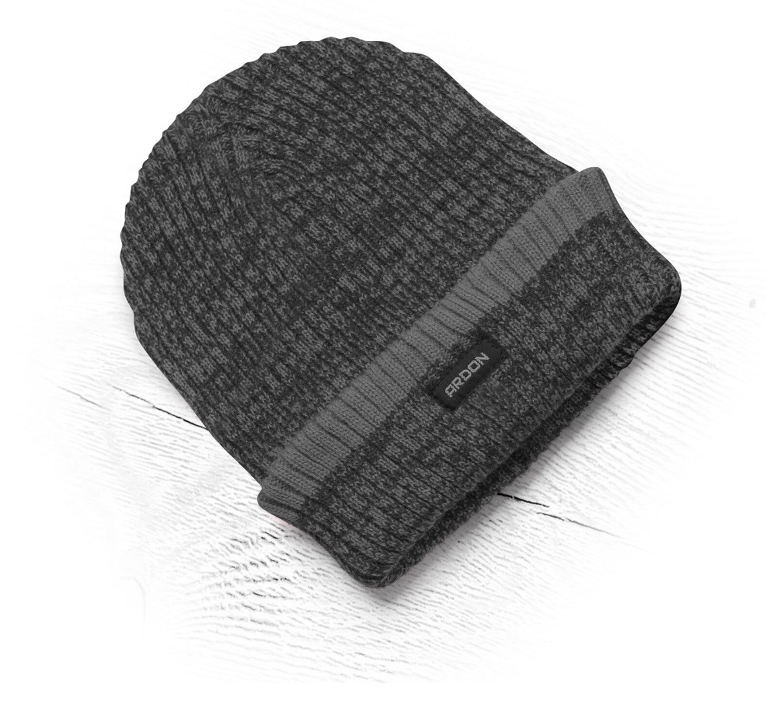 Zimná pletená čiapka s flísovou podšívkou Ardon Vision Neo - veľkosť: UNI, farba: čierna/sivá
