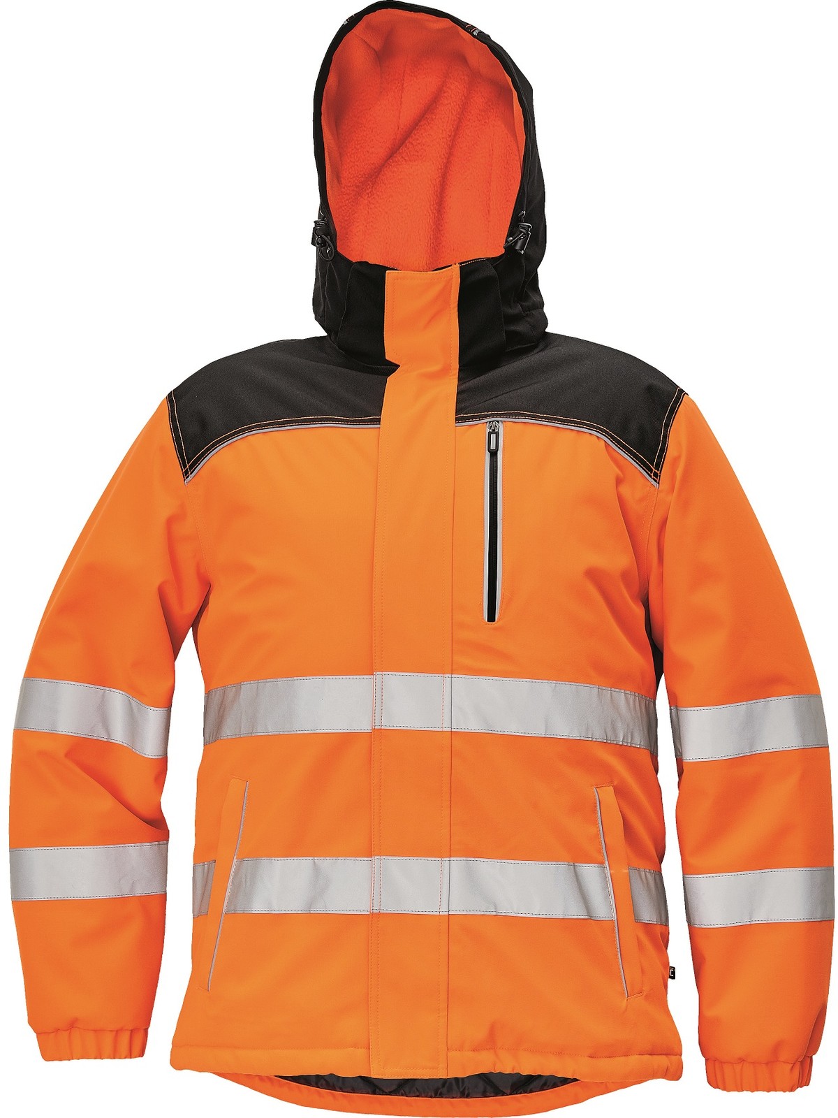 Zimná reflexná bunda Cerva Knoxfield Hi-Vis - veľkosť: XS, farba: oranžová