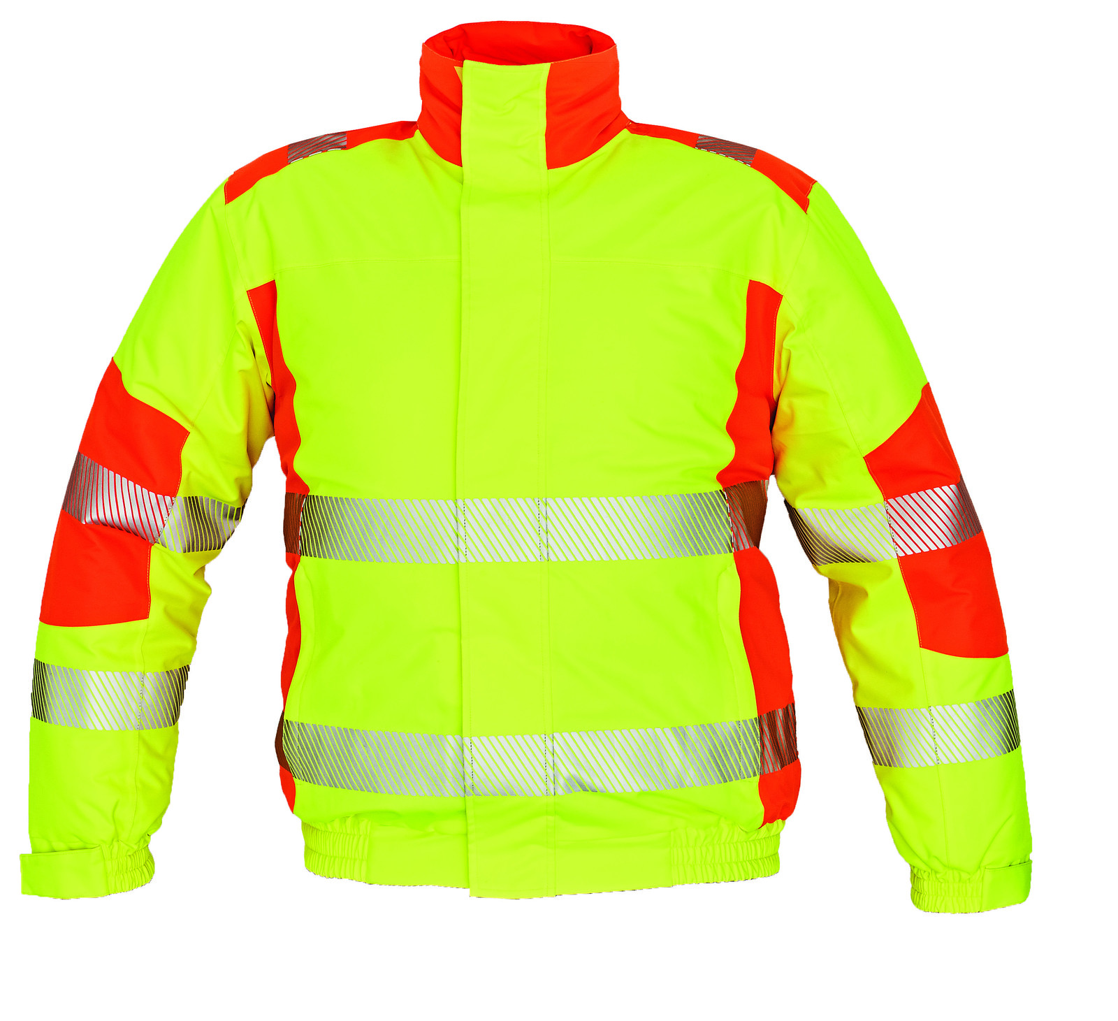 Zimná reflexná bunda Trila s membránou - veľkosť: 3XL, farba: žltá/oranžová