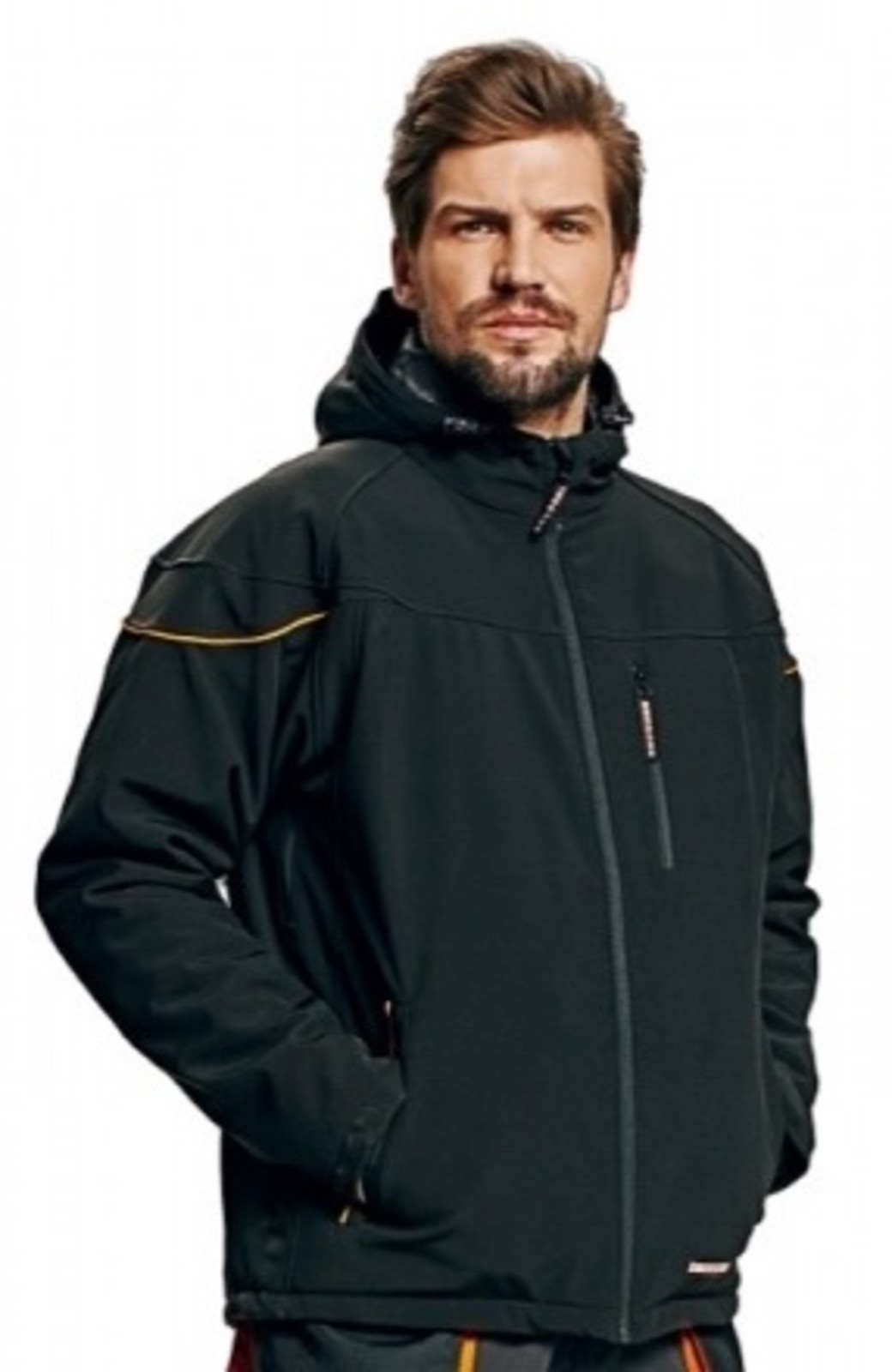 Zimná softshellová bunda Emerton pánska - veľkosť: XXL, farba: čierna