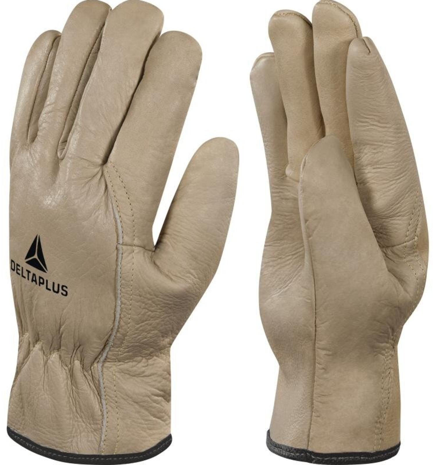 Zimné kožené pracovné rukavice Delta Plus FBF50 - veľkosť: 9/L, farba: bežová