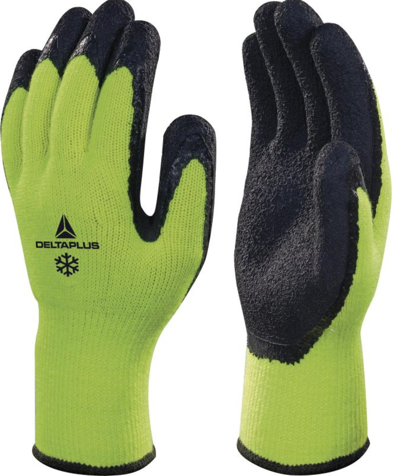 Zimné pracovné rukavice Delta Plus Apollon Winter VV735 - veľkosť: 10/XL, farba: čierna/žltá