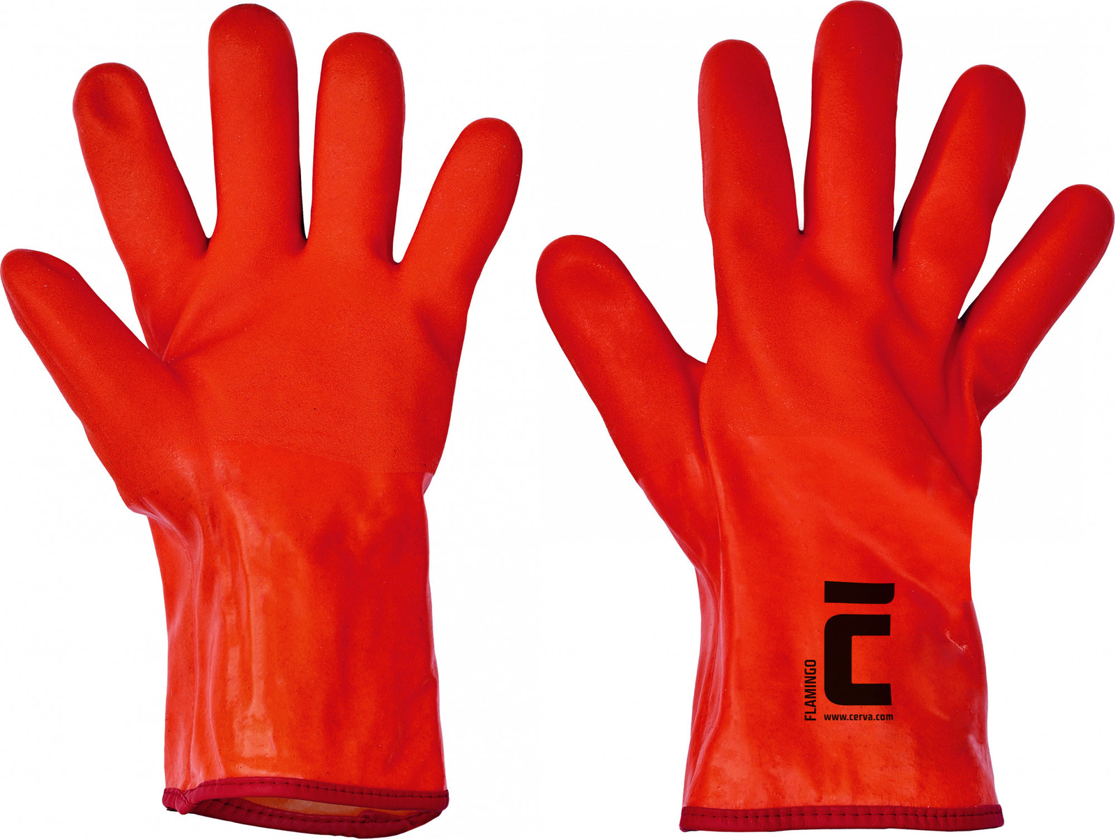 Zimné pracovné rukavice Flamingo PVC - veľkosť: 11/XXL