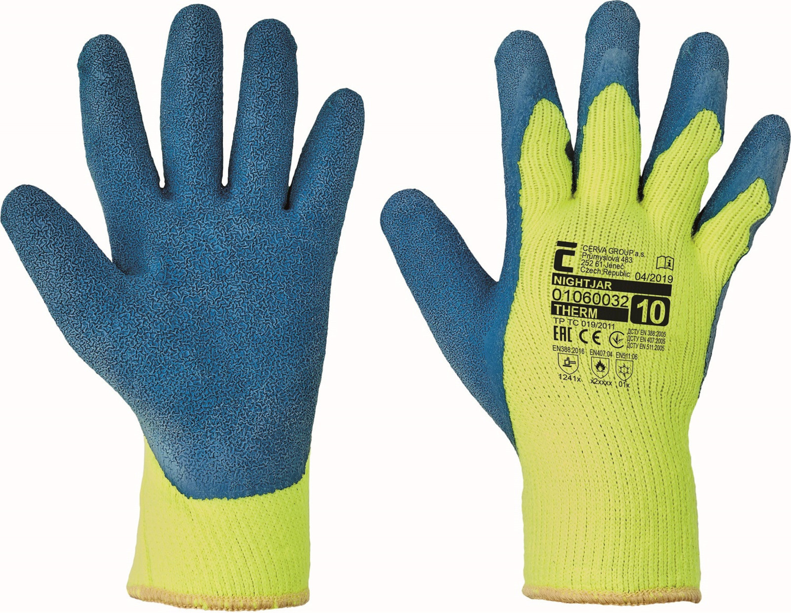 Zimné pracovné rukavice Nightjar  - veľkosť: 10/XL