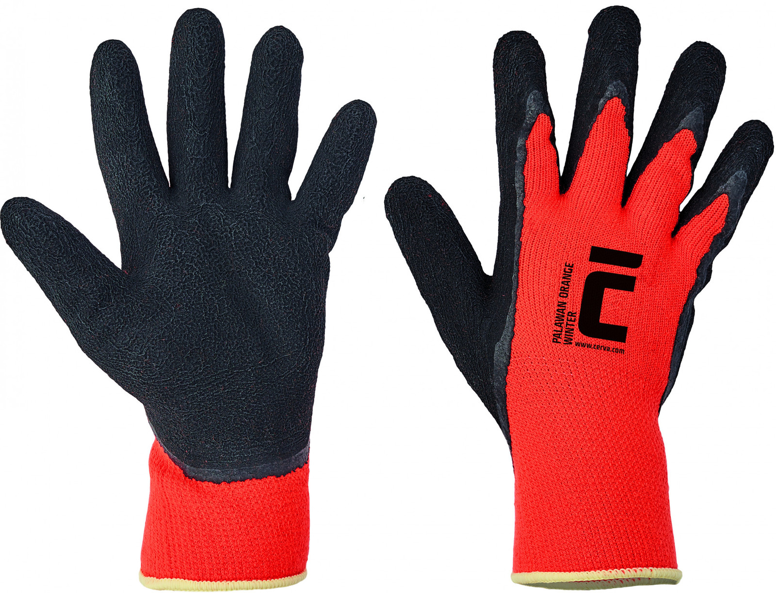 Zimné pracovné rukavice Palawan Winter  - veľkosť: 9/L, farba: oranžová