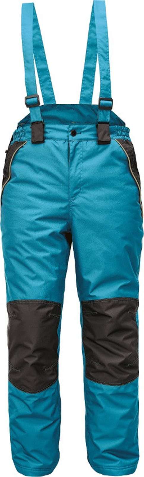 Zimné zateplené nohavice s trakmi Cerva Cremorne - veľkosť: XL, farba: petrolejová
