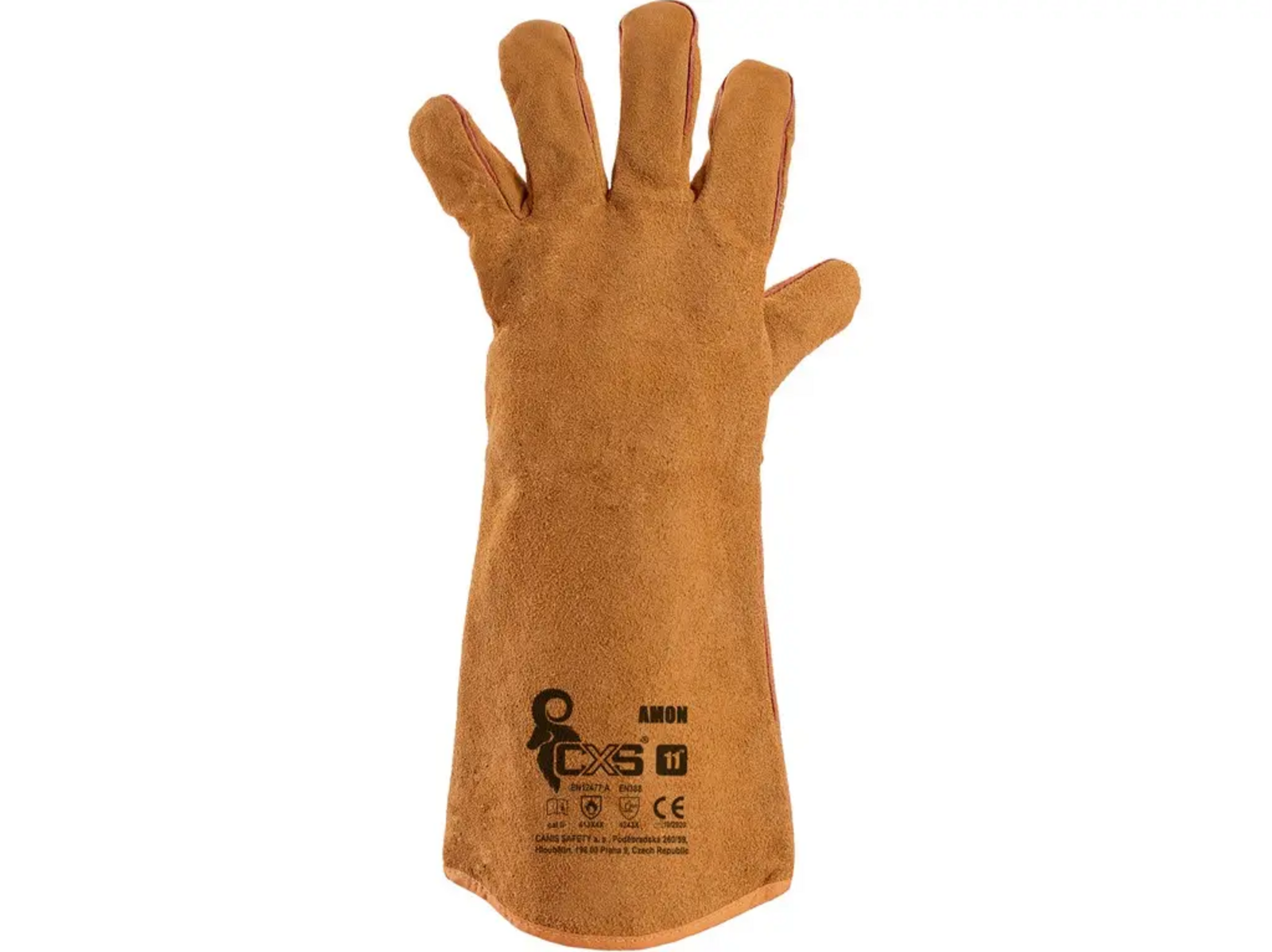 Zváračské rukavice CXS Amon - veľkosť: 11/XXL, farba: žltá
