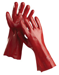 PVC pracovné rukavice Redstart (45 cm) 