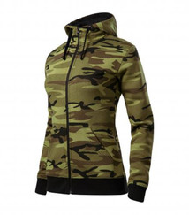 Dámska maskáčová mikina Adler Camo Zipper C20