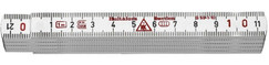 Laminátový skladací meter Hultafors 1m biely (10 lamiel)