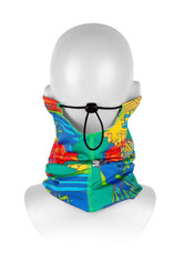 Detský protivírusový nákrčník Respilon® R-Shield Light Parrot farebný