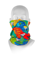 Detský protivírusový nákrčník Respilon® R-Shield Light Parrot farebný