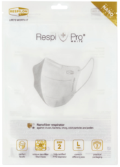 Nano respirátor FFP2 Respilon® RespiPro White 25 ks veľkosť L