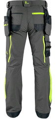 Montérkové nohavice CXS Naos s reflexnými doplnkami