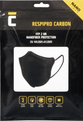Respirátor FFP2 Respilon RespiPro Carbon z nanovlákien 3ks veľkosť M