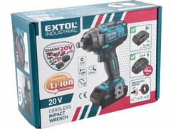 Extol Industrial 8791810 uťahovač rázový aku Share20V, 1x akumulátor 2Ah Li-ion, 250Nm