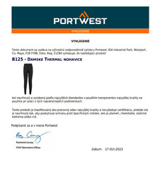 Dámske termo legíny Portwest Thermal B125