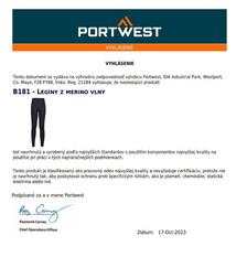 Spodky z merino vlny Portwest B181