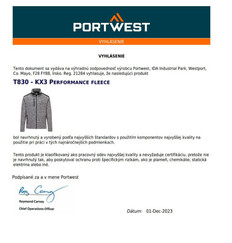 Pánska bunda Portwest KX3 Performance Fleece T830