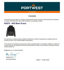 Pánska bunda Portwest KX3 Borg Fleece KX371