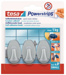 Tesa Powerstrips malé háčiky - oválne, 3ks