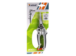 Extol Premium 8872105 nožnice záhradnícke dlhé úzke, 200mm, max. prestrih priemer 6mm, HCS