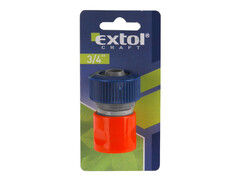 Extol Craft 70104 rýchlospojka na hadicu 3/4", STOP ventil, plast