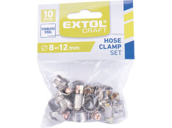 Extol Craft 70500 spony hadicové antikorové 10ks, 8-12mm