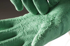 Pracovné rukavice Cerva Coot, mechanické - univerzálne, máčané latex